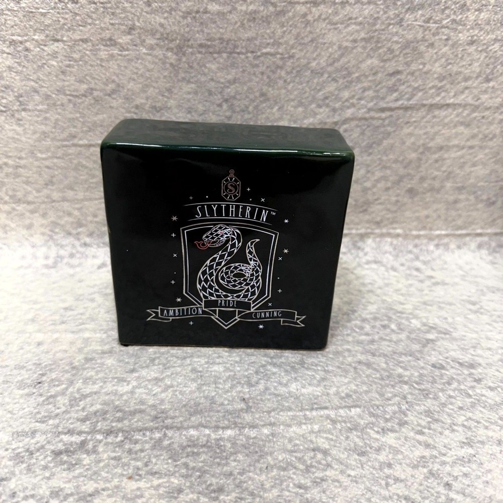 Rae Dunn Harry Potter SLYTHERIN 4x4 Decorative Block Sign Green NEW (A6)